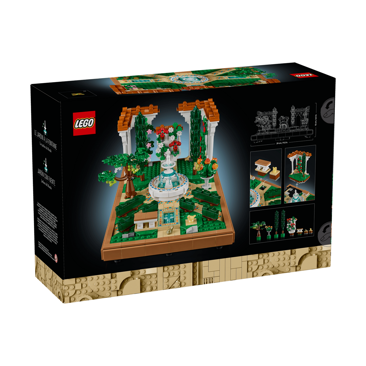LEGO Fountain Garden