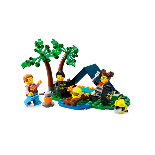 LEGO 4x4 Fire Truck with Rescue Boat