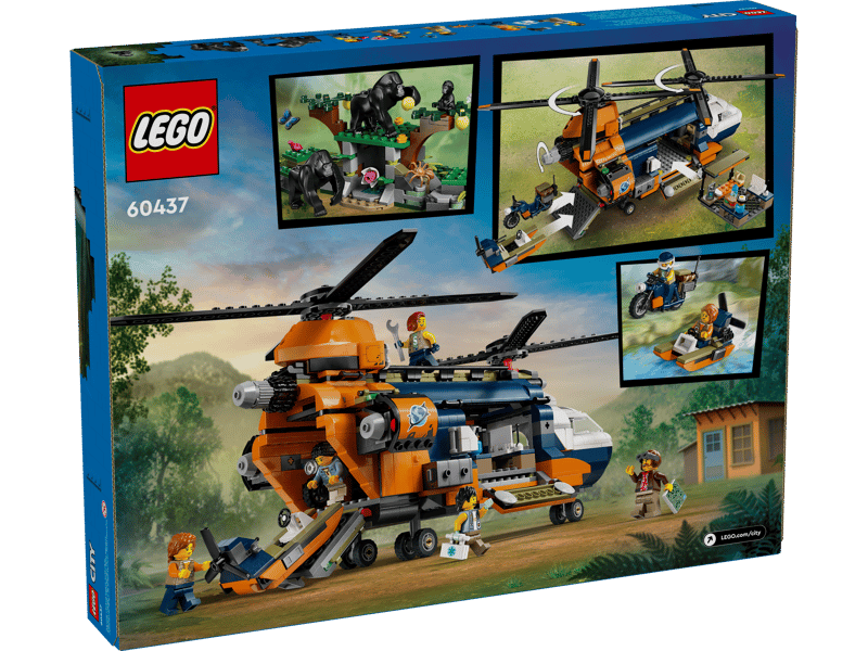 LEGO Jungle Explorer Helicopter at Base Camp