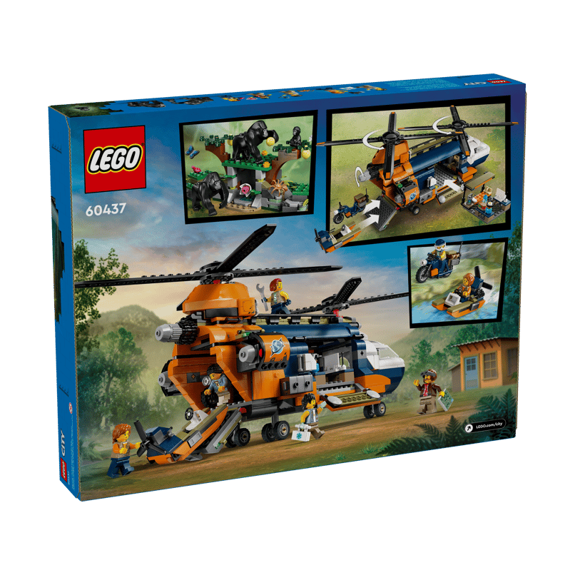 LEGO Jungle Explorer Helicopter at Base Camp