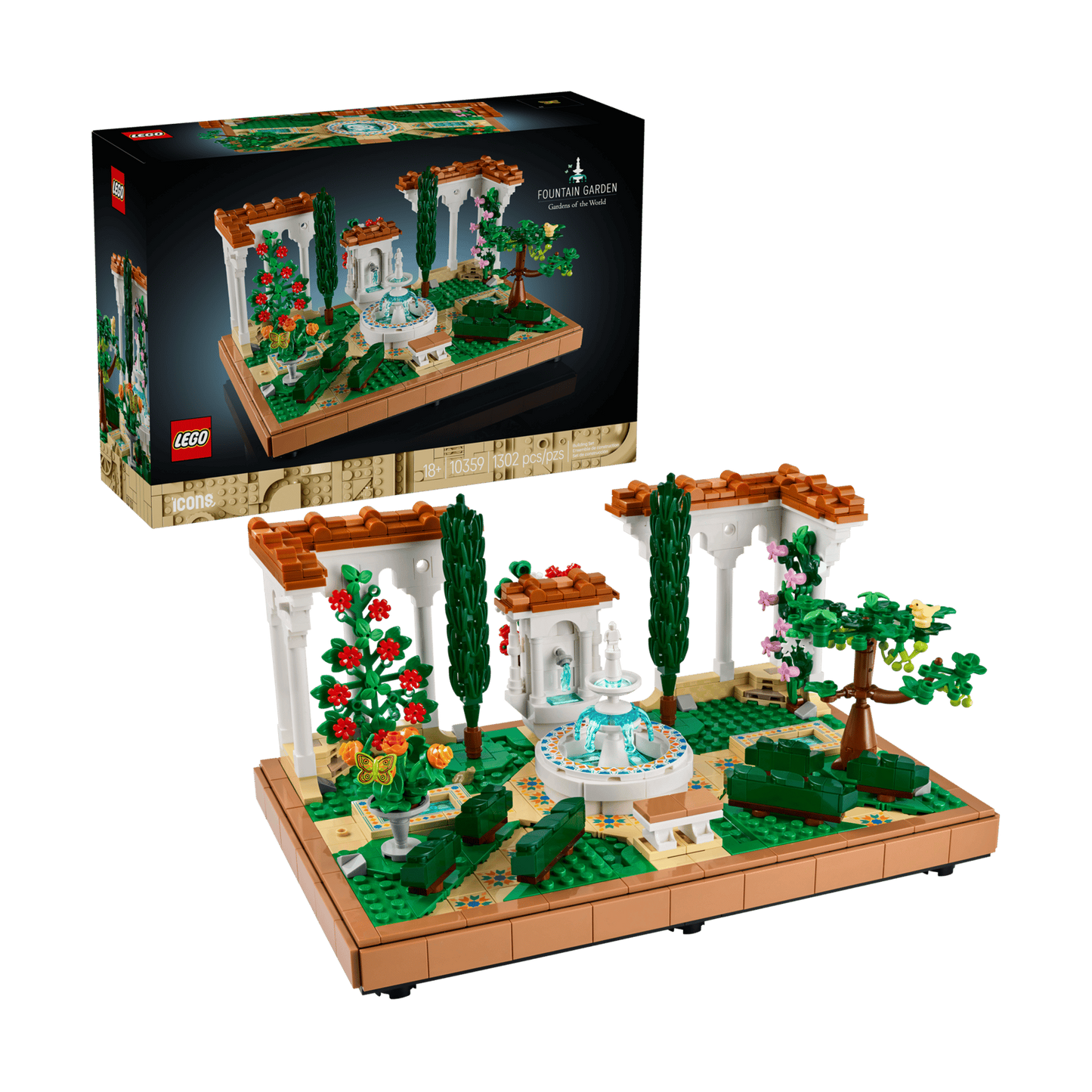 LEGO Fountain Garden