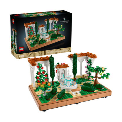 LEGO Fountain Garden