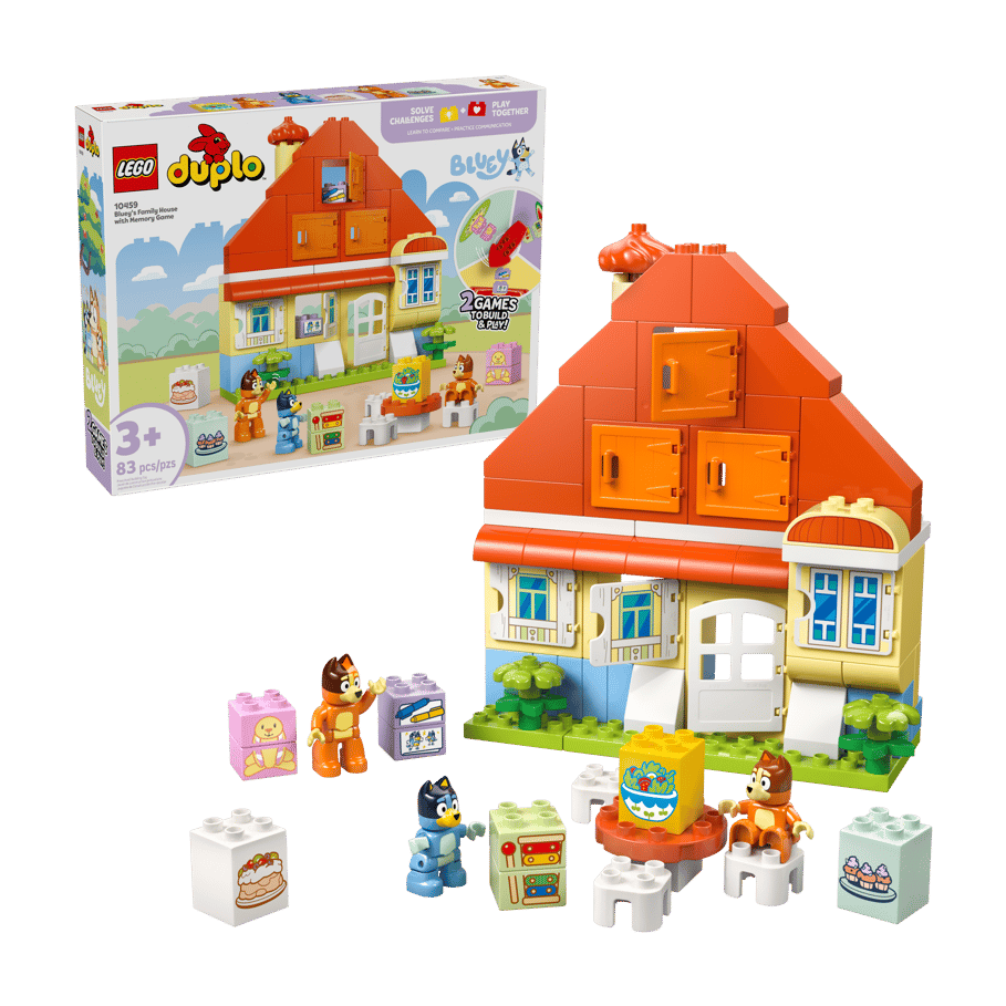 LEGO DUPLO® Bluey's Family House with Memory Game