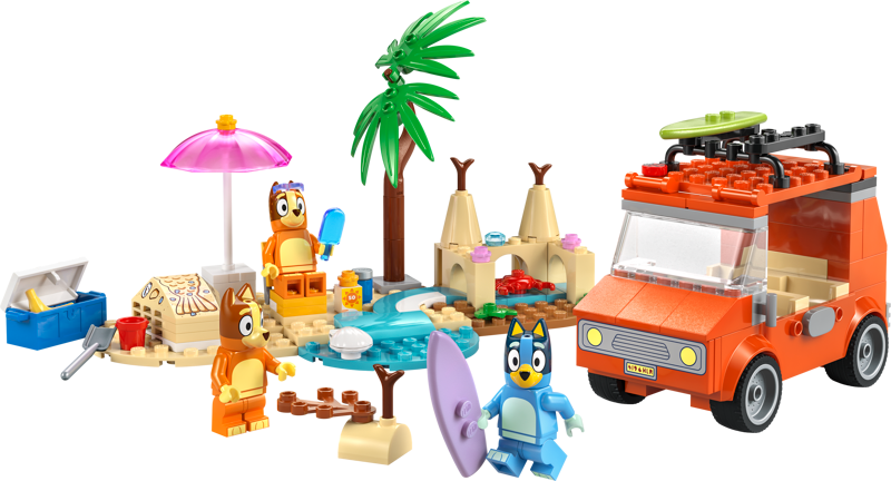 LEGO Bluey's Beach & Family Car Trip