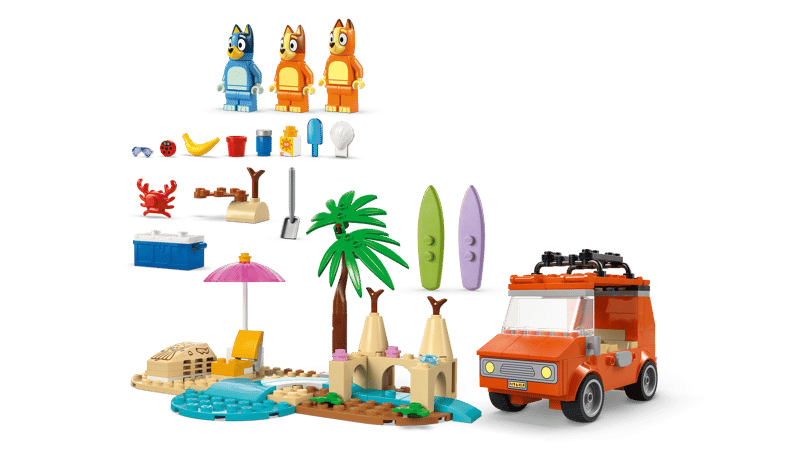 LEGO Bluey's Beach & Family Car Trip
