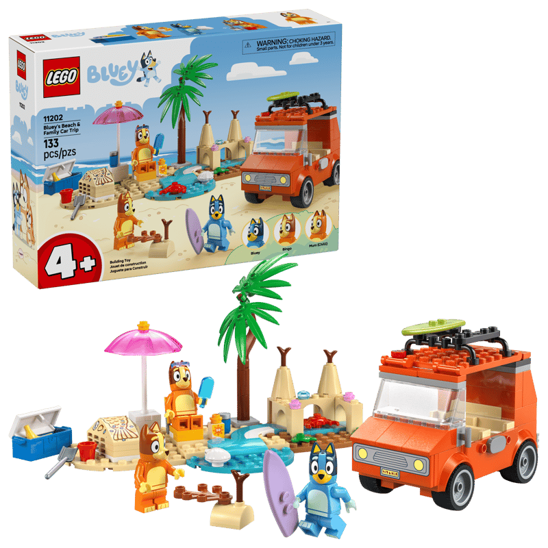 LEGO Bluey's Beach & Family Car Trip