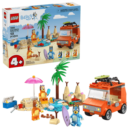 LEGO Bluey's Beach & Family Car Trip