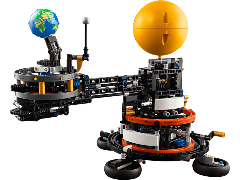 LEGO Planet Earth and Moon in Orbit