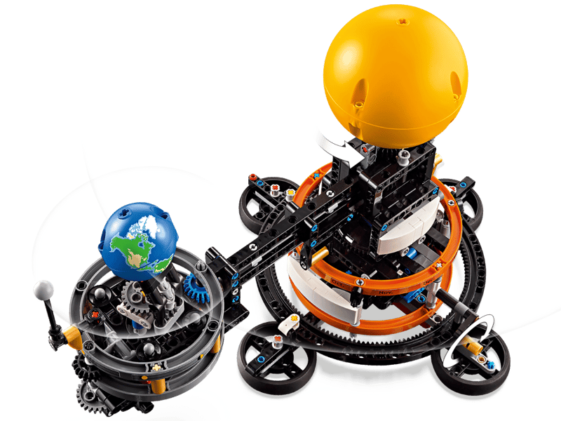 LEGO Planet Earth and Moon in Orbit