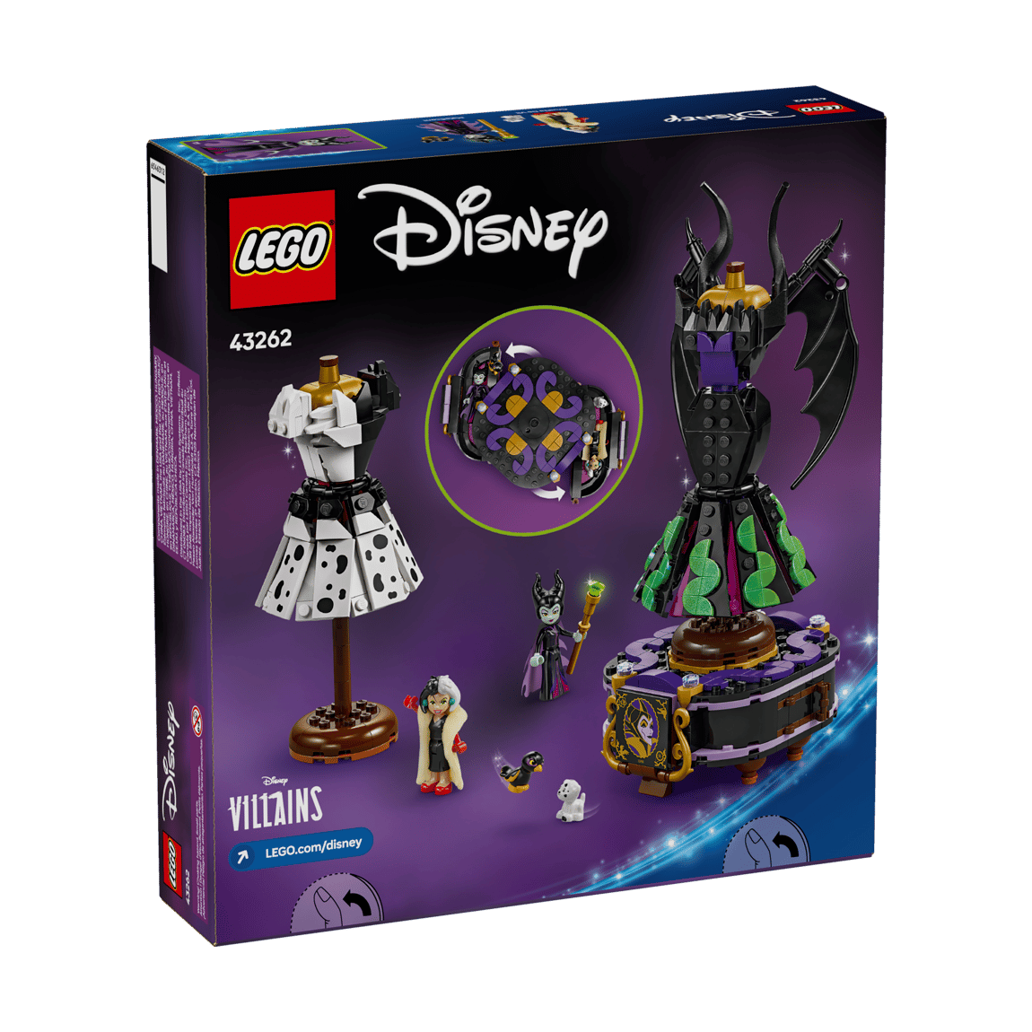LEGO Disney Villains: Maleficent's and Cruella De Vil's Dresses