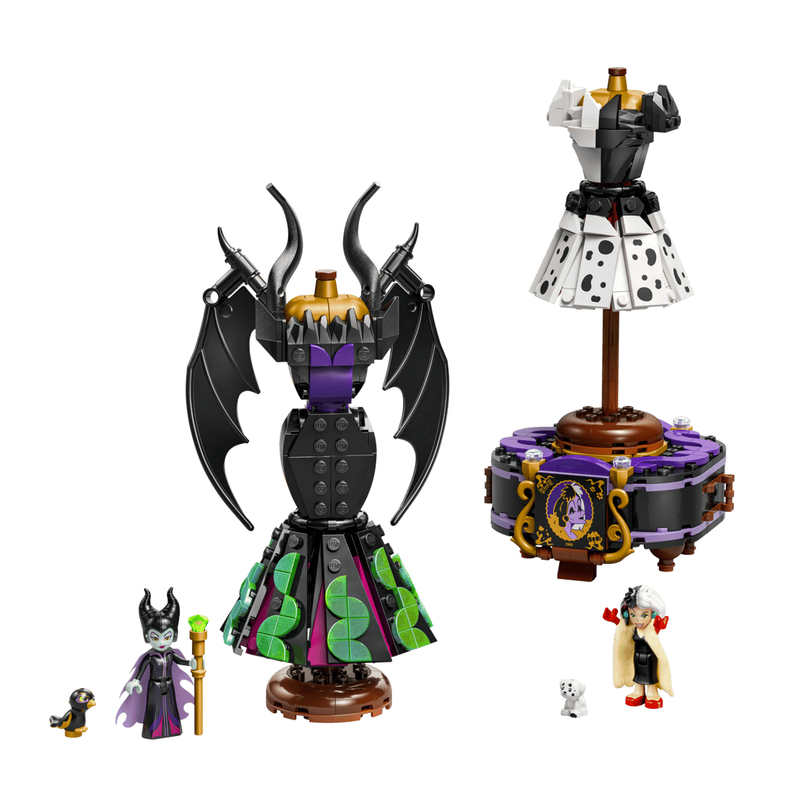 LEGO Disney Villains: Maleficent's and Cruella De Vil's Dresses