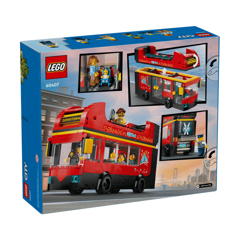 LEGO Red Double-Decker Sightseeing Bus