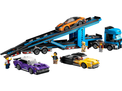 LEGO Car Transporter Truck with Sports Cars
