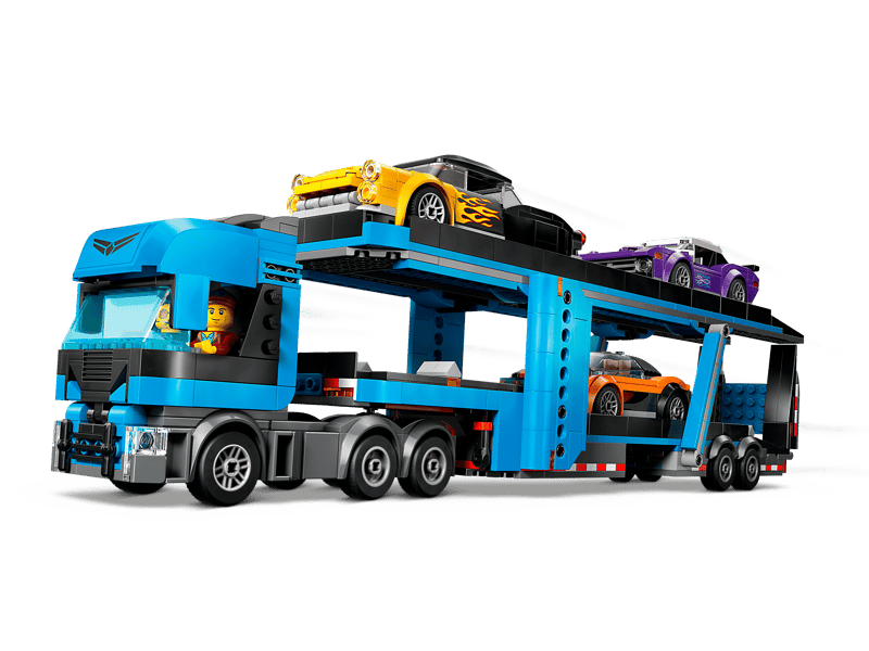 LEGO Car Transporter Truck with Sports Cars