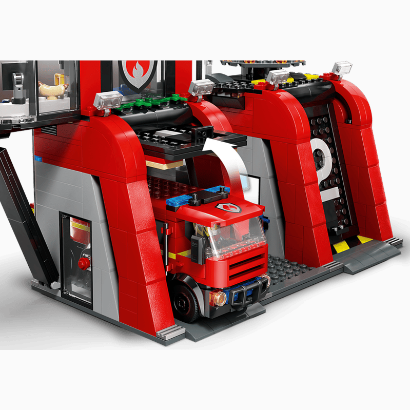 LEGO Fire Station with Fire Truck