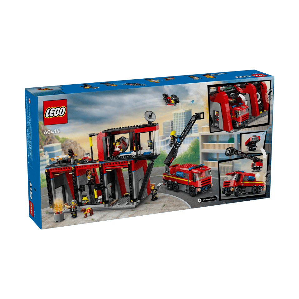LEGO Fire Station with Fire Truck
