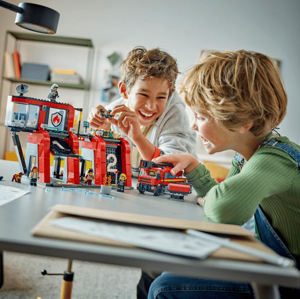 LEGO Fire Station with Fire Truck