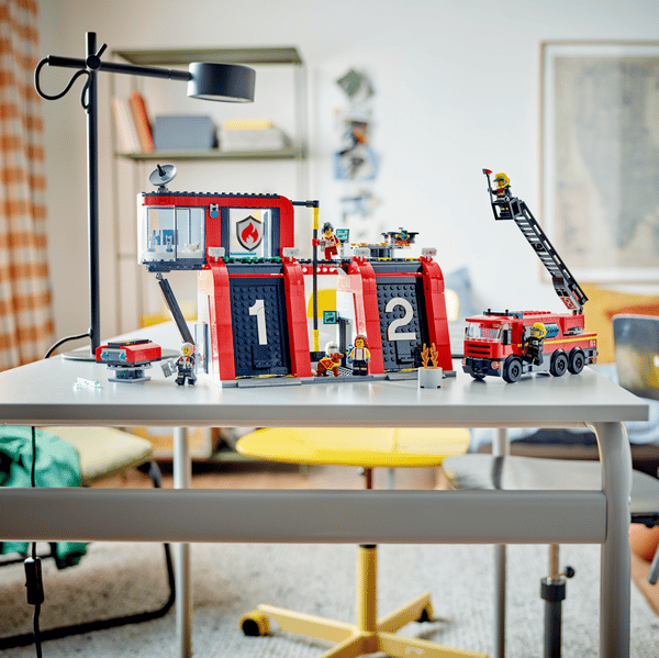 LEGO Fire Station with Fire Truck