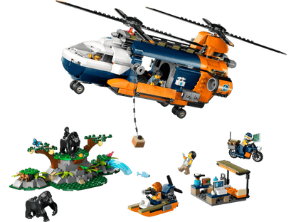 LEGO Jungle Explorer Helicopter at Base Camp