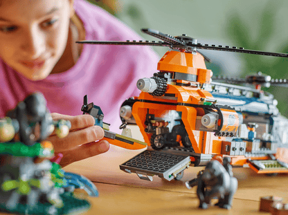 LEGO Jungle Explorer Helicopter at Base Camp