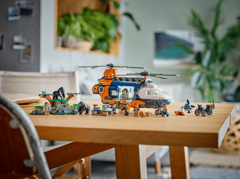 LEGO Jungle Explorer Helicopter at Base Camp