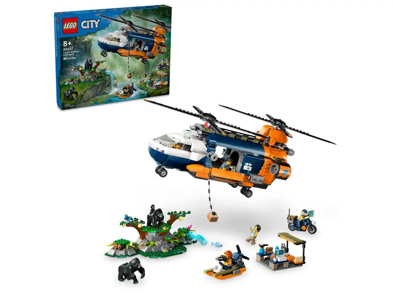 LEGO Jungle Explorer Helicopter at Base Camp