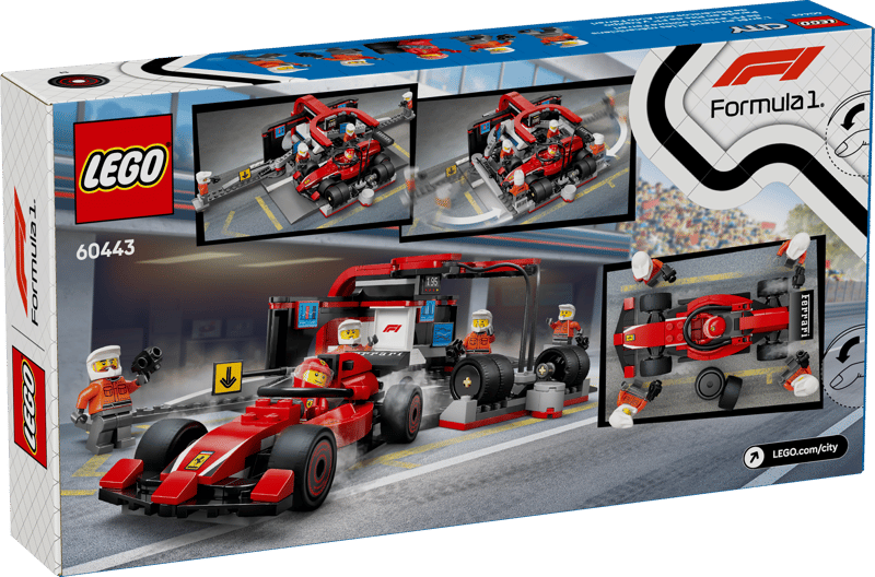 LEGO F1® Pit Stop & Pit Crew with Ferrari Car