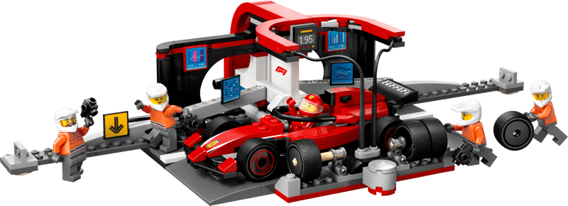 LEGO F1® Pit Stop & Pit Crew with Ferrari Car