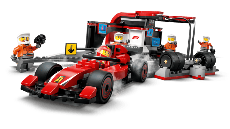LEGO F1® Pit Stop & Pit Crew with Ferrari Car