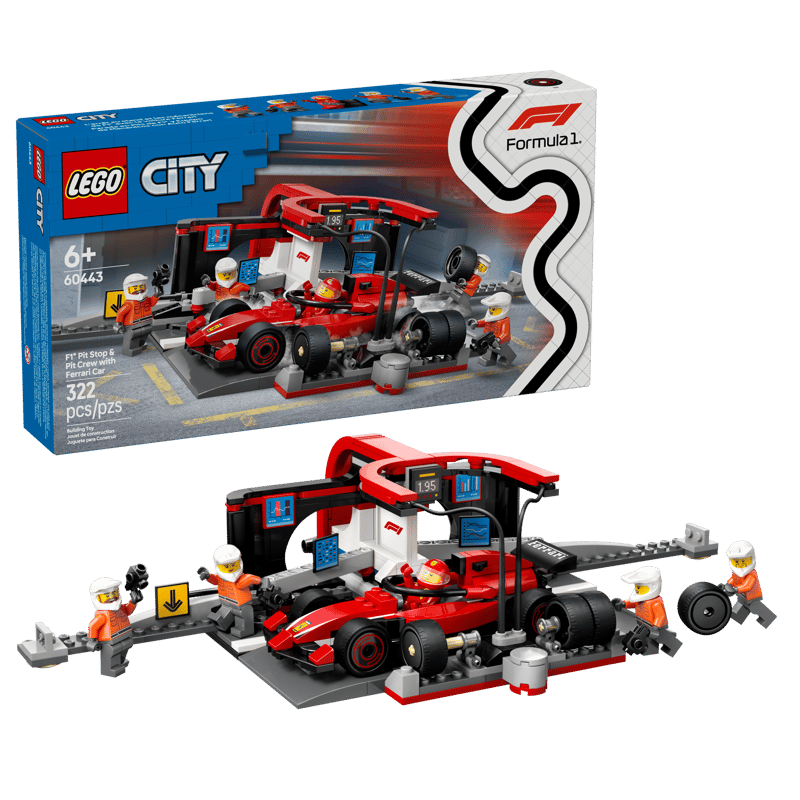 LEGO F1® Pit Stop & Pit Crew with Ferrari Car
