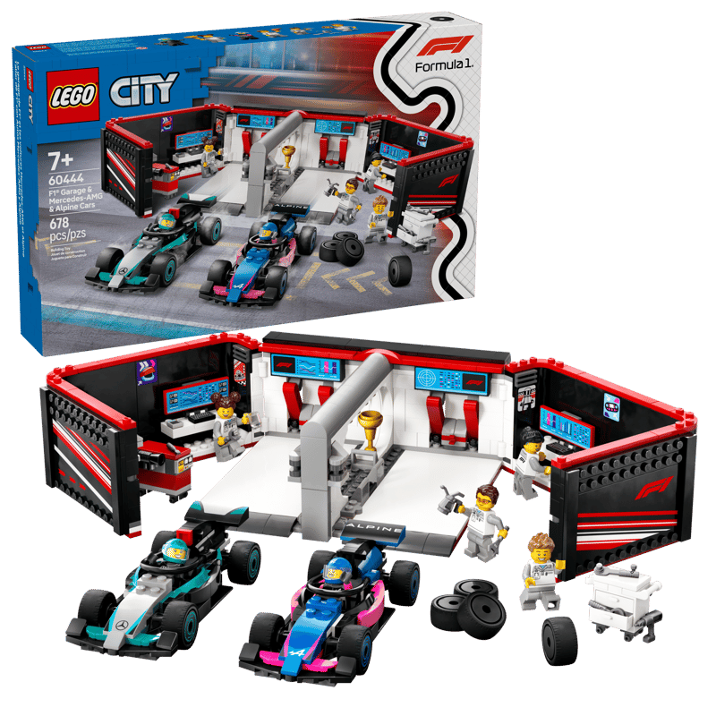 LEGO F1® Garage & Mercedes-AMG & Alpine Cars