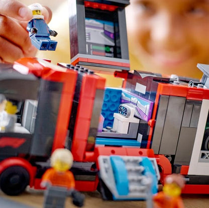 LEGO F1® Truck with RB20 & AMR24 F1® Cars