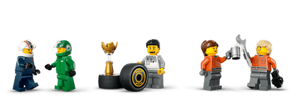 LEGO F1® Truck with RB20 & AMR24 F1® Cars