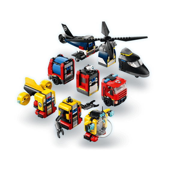 LEGO Helicopter, Fire Truck & Submarine Remix