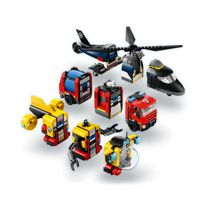 LEGO Helicopter, Fire Truck & Submarine Remix