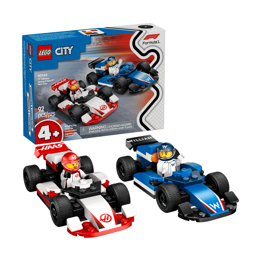 LEGO F1® Williams Racing & Haas F1® Race Cars