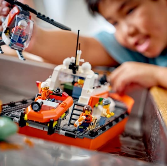 LEGO Coast Guard Rescue Boat & Helicopter