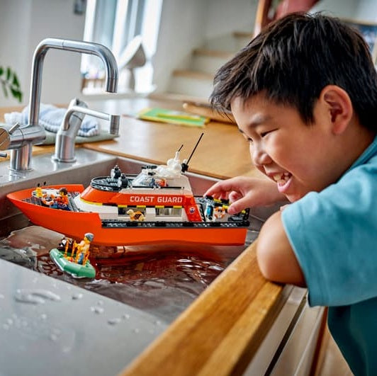 LEGO Coast Guard Rescue Boat & Helicopter