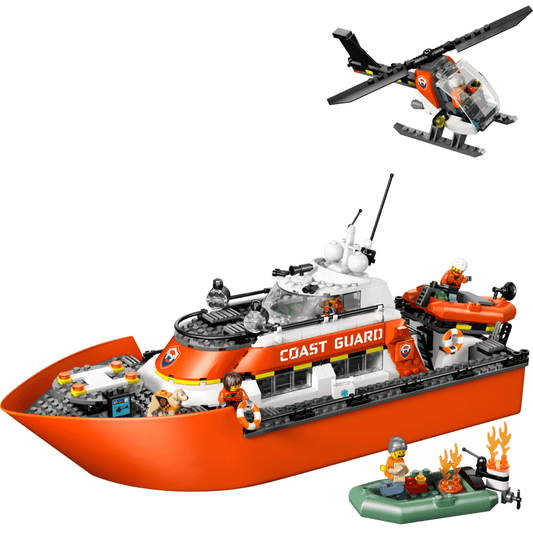 LEGO Coast Guard Rescue Boat & Helicopter