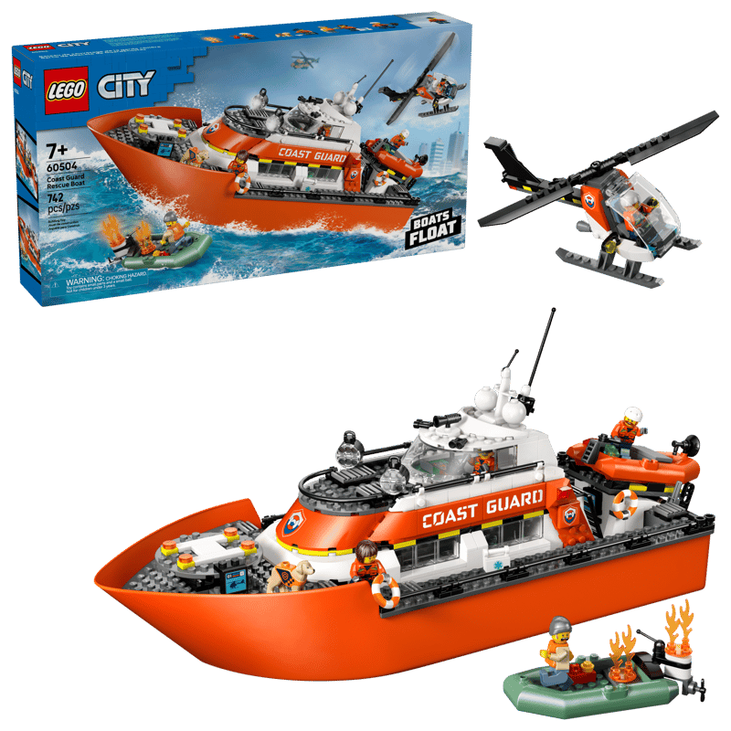 LEGO Coast Guard Rescue Boat & Helicopter