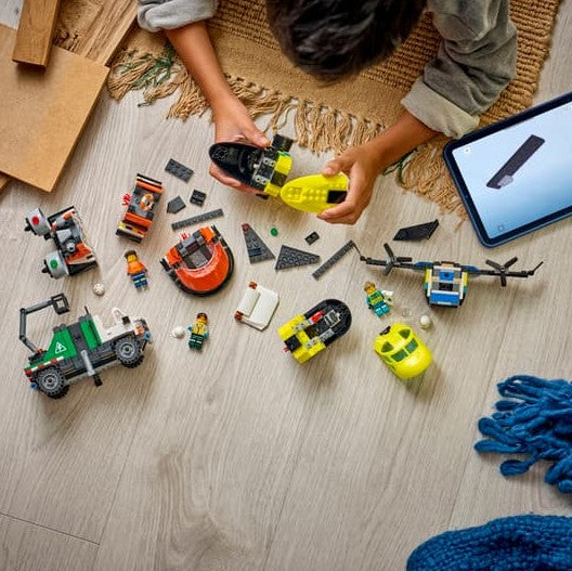 LEGO Airplane, Service Truck & Hovercraft Remix