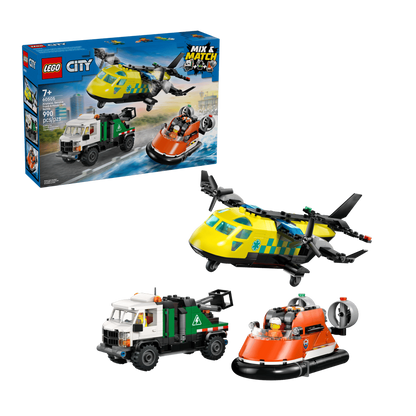 LEGO Airplane, Service Truck & Hovercraft Remix