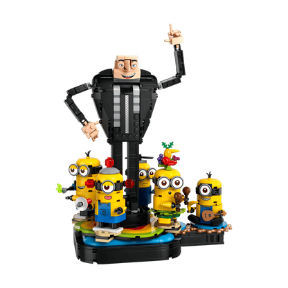LEGO Brick-Built Gru and Minions