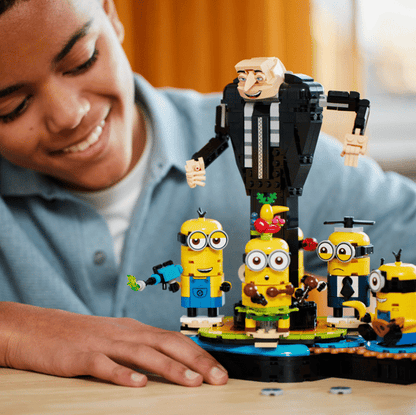 LEGO Brick-Built Gru and Minions
