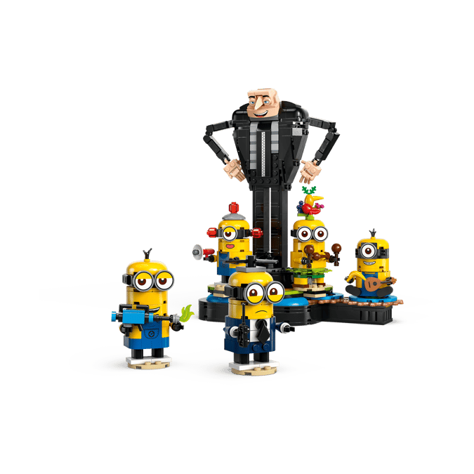 LEGO Brick-Built Gru and Minions