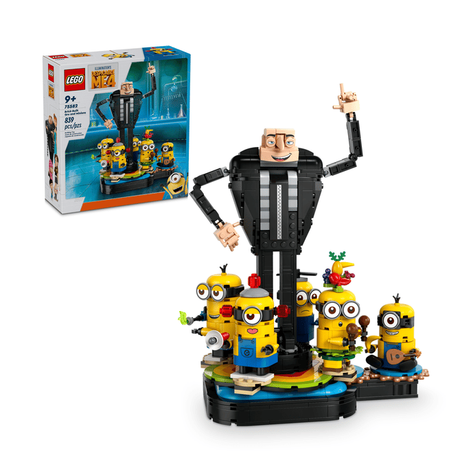 LEGO Brick-Built Gru and Minions