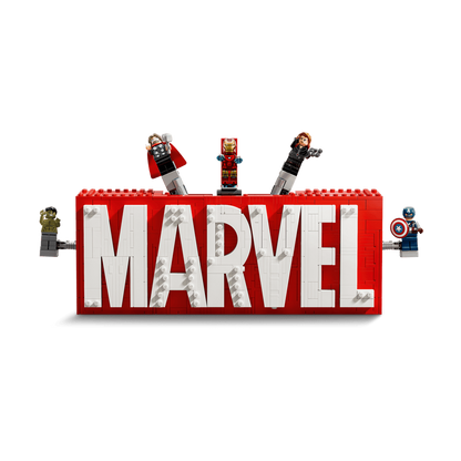 LEGO MARVEL Logo & Minifigures