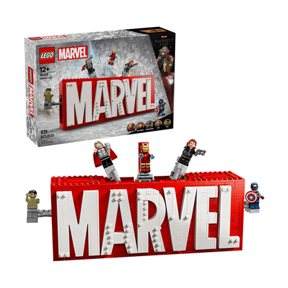 LEGO MARVEL Logo & Minifigures