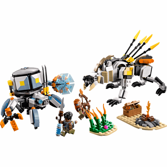 LEGO Aloy & Varl vs. Shell-Walker & Sawtooth
