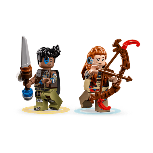 LEGO Aloy & Varl vs. Shell-Walker & Sawtooth